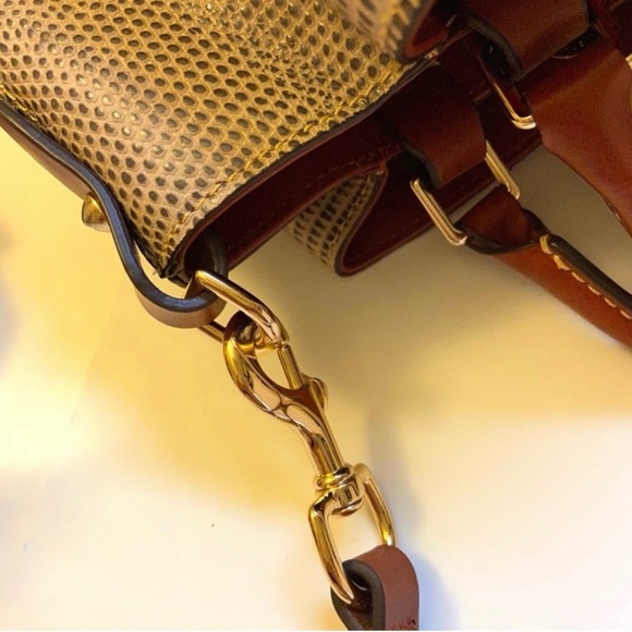 Dooney & Bourke Barlow Taupe Bucket Bag Tote - Picture 4 of 14